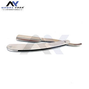 <b>Silver</b> Barber Straight Shaving Razors Swing Lock Professional Folding Straight Razor Grooming Fully Customized Barber Razors - Product Image 3