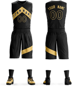 Uniformes de baloncesto con logotipo y número personalizados de fábrica de Pakistán, camisetas y pantalones cortos de color personalizados de talla grande con técnicas impresas - Product Image 1