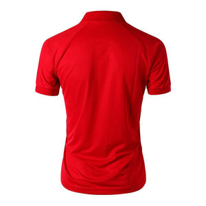 Vêtements décontractés pour hommes Logo personnalisé très vendu pour polos Maillot respirant de couleur unie Nouveau design - Product Image 3