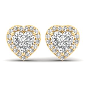 REYES Exquis Nouveau Design Or Jaune 14K Lab Grown 1.8 Carat Diamant Boucles d'Oreilles Fabricant de Bijoux de Mode pour Femmes Boucles d'Oreilles - Product Image 2