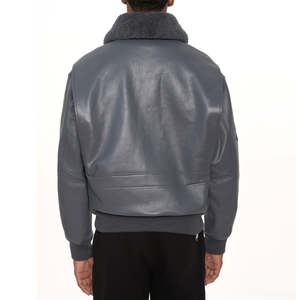 Vestes Avirex personnalisées, respirantes et imperméables de haute qualité pour hommes/Vestes Avirex en cuir pour hommes avec logo personnalisé et fermeture éclair complète - Product Image 3