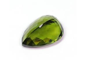Maravillosa piedra preciosa de moldavita en forma de pera suelta para hacer joyas, piedra de moldavita facetada bien pulida de la República Checa - Product Image 5