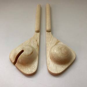 Ensemble de couverts en bois écologiques et élégants, vaisselle en bois naturel pour cuisines et cafés modernes - Product Image 3