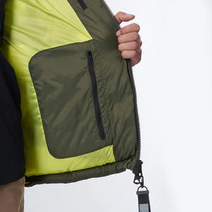 Chaqueta acolchada utilitaria de invierno de talla grande para hombre personalizada al por mayor, chaqueta acolchada de tela de lona con cremallera, abrigo de burbujas para hombre, ropa de fabricante - Product Image 3