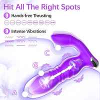 Tragbares vibrierendes Höschen mit App-und Fernbedienung vibratoren mit 8 leistungs starken Schub vibrationen Sexspielzeug für Paare