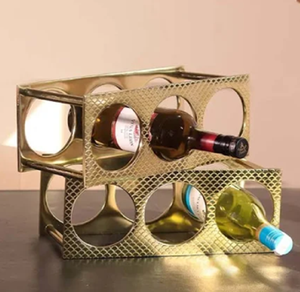 Porte-vin en métal de qualité supérieure, solide et élégant conçu pour contenir des bouteilles de vin en toute sécurité, disponible au prix de gros - Product Image 1