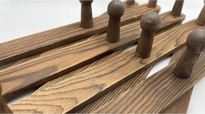 Perchero de madera hecho a mano, colgador de acordeón Vintage, ganchos de madera de pino montados en la pared para expandir ropa, sombrero, bolsa de almacenamiento en habitaciones - Product Image 2