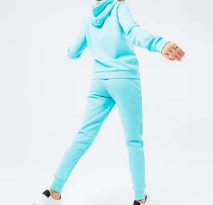 2025 nuevas llegadas chándales personalizados conjunto de Sudadera con capucha bordada conjunto de ropa deportiva para mujer Conjunto de sudadera con capucha y Jogger de dos piezas de alta calidad - Product Image 6