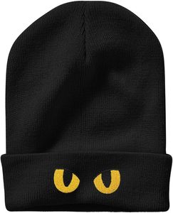Gorros de Anime Poke Cartoon bordado Beanie gorro de punto para Otoño Invierno cálido Gengar gorros para Navidad Halloween Pascua - Product Image 3
