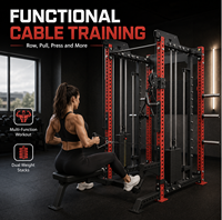 Rack de Sentadillas, Pequeño, Tipo Gantry Smith, Tres en Uno, Entrenamiento Integral, Equipo de Fitness Comercial Multifuncional