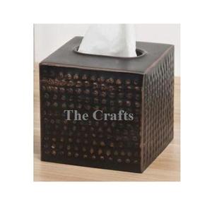 Caja de pañuelos de hierro de diseño más nuevo con servilletero de la mejor calidad para uso en mesa, cocina y baño - Product Image 1