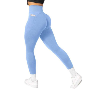 2025 Women's Mid Solid Sports Leggings Workout Compression Butt Lift Pants <b>Tummy</b> <b>Control</b> Seamless Yoga Design Side Drawstring - Product Image 5