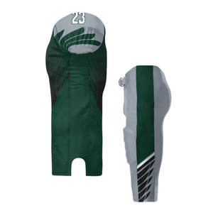 Uniforme de football américain professionnel respirant avec logo personnalisé, taille plus, manches courtes pour hommes, 100% polyester, haute qualité, OEM - Product Image 3