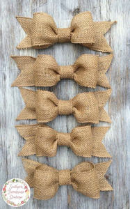 Adornos elegantes de yute para árbol de Navidad, decoración rústica ecológica para el hogar - Product Image 2