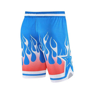 Mens Gym Streetwear High Street taille élastique tricoté toile respirant séchage rapide 5 pouces maille sport basket-ball course personnalisé - Product Image 4