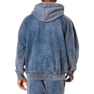 Sweat-shirts à capuche pour hommes, lavage à l'acide, personnalisés, de haute qualité, avec couleurs, tailles et logo personnalisés, best-sellers, OEM, 2026 - Product Image 3