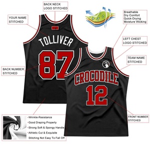 Maillot de basket-ball personnalisé en mesh, séchage rapide, nom et numéro, t-shirt de sport, uniforme d'équipe pour hommes, vêtements de sport pour adultes - Product Image 4