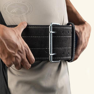 Cinturón de gimnasio de levantamiento de pesas de Cuero 100% de alta calidad, venta al por mayor, logotipo personalizado, potencia de Fitness duradera resistente - Product Image 5