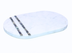 Elegancia lujosa tabla de cortar de mármol ovalada utensilios de cocina hogar cocina verduras frutas pizza carne queso tabla de cortar 2025 - Product Image 5