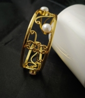 Nouveau design, bracelets élégants pour femmes très demandés, plaqués or, en laiton, option argent sterling, bracelets à la mode, magnifiques perles
