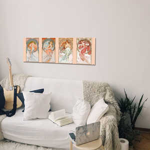 Affiche Art Nouveau d'Alfons Mucha, design Four Arts pour décoration murale - Product Image 3