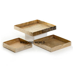 ชุดถาดช็อคโกแลตทำมือสีเงินสามถาดช็อคโกแลตตกแต่งสไตล์คลาสสิก - Product Image 4