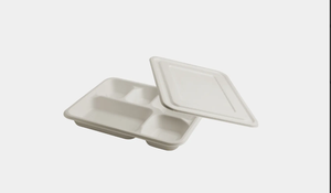 Meilleures assiettes biodégradables en canne à sucre, assiettes jetables étanches pour les barbecues, les buffets et les événements d'entreprise - Product Image 4