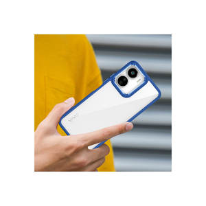 Coque de téléphone en silicone OYO Flora Vivo Y19, protection arrière bleu marine, style INS élégant pour les coques de téléphone portable Vivo Y19 - Product Image 6