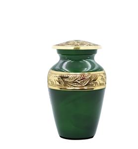 <b>Small</b> Green <b>Urn</b> - Mini Cremation <b>for</b> <b>Human</b> <b>Ashes</b> with Premium Box & Bag - Keepsake <b>Urn</b> <b>for</b> Men & Women - Honour Your Loved - Product Image 1