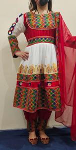 ชุดเดรสยาวสไตล์อัฟกานิสถานสำหรับผู้หญิงชุดเดรสยาวปักลายมาใหม่ - Product Image 4