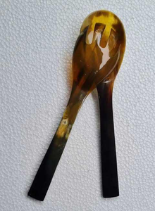 Cubertería india ecológica hecha a mano de alta calidad, cuchara 100% natural de cuerno de búfalo/vaca para uso en la cocina, café y regalos. - Product Image 2