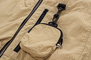 Cortavientos personalizado para hombre, protección solar, impermeable, convertible, mochila, chaqueta, mochila, correas, chaqueta cortavientos impermeable - Product Image 3