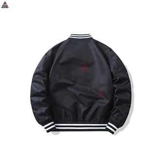 Custom Made Sporty <b>Canvas</b> Bomber <b>Jacket</b> for <b>Men</b> Winter 100% Cotton Breathable Solid Stand Collar Front Logo Best Selling - Product Image 5