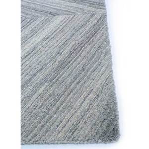 พรมจาไพร์รักส์ รุ่น ZA Tahn-7082 (Cs-02) ลายเรขาคณิตสไตล์คลาสสิก ทอมือจากขนสัตว์ สีเทา-ดำ ลายเส้นทางเดิน พรมทอแบบแบน สำหรับใช้ในบ้าน - Product Image 4