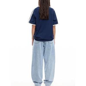 Wholesale Women V-Neck Oversized Football Jersey Breathable <b>Printed</b> Jersey Fashion Oversized Jersey Comfortable and Stylish - Product Image 4