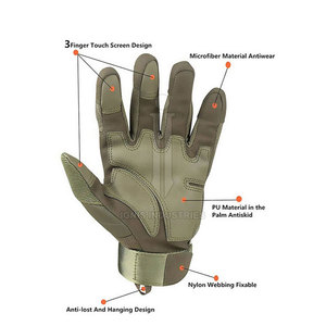 Gants tactiques de qualité supérieure Gants de travail en cuir grainé Imperméable Meilleur prix Gants tactiques de travail de sécurité - Product Image 6