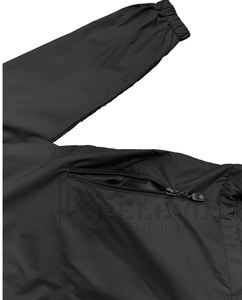 ชุดวอร์มผู้ชายสีดำล้วนแบบใหม่ ขายส่ง เสื้อผ้ากีฬา ชุดวิ่งกันลม เสื้อและกางเกงขายาวครบชุด ราคาถูก - Product Image 6