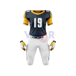 2025-26 Uniforme de football américain de dernière conception, vêtements de sport par sublimation, uniforme de football en gros de toutes les couleurs à vendre - Product Image 5