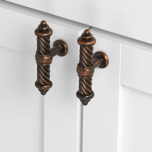 Steel <b>Rustic</b> Bronze Knobs Pull <b>Cabinet</b> Drawer for Home Dresser Door <b>Cabinet</b> Furniture Decorative Kitchen Wardrobe Handle Knobs - Product Image 3