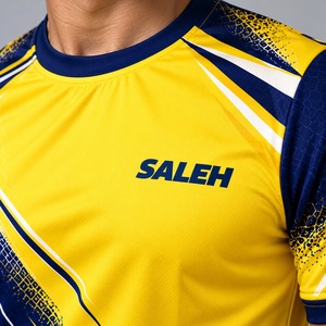 ชุดฟุตบอลสีม่วง Saleh Men แบบ sublimated แขนสั้น เสื้อและกางเกงขาสั้น ระบายอากาศได้ดี ผลิตจากโพลีเอสเตอร์ ชุดทีมพร้อมสกรีนชื่อและหมายเลขทีมตามสั่ง - Product Image 4
