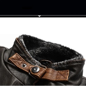 <b>Man</b> Leather Vest Autumn Fashion Vintage Stand Collar Zipper Male Cargo Waistcoat Sleeveless Waterproof Loose Coat For <b>Men</b> - Product Image 4