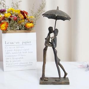 Sculpture décorative en aluminium moderne géométrique pour homme et femme, couleur noire, objet de table suspendu, nouveau design, haute qualité - Product Image 1