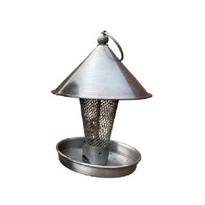 Comedero para pájaros de Metal moderno con acabado de capa de polvo negro, comedero colgante para semillas de pájaros salvajes a prueba de masticar ardilla, casa para pájaros exterior - Product Image 3