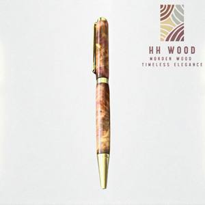 Stabilized Wood Twist Ballpoint Pen Luxury Handmade 0.7 Mm Amethyst Collection High-End Sign Pens High Quality Promotional <b>Gift</b> - Product Image 6