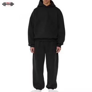 2025 hommes hiver grande taille Sport survêtements avec Logo personnalisé 100% coton coupe-vent séchage rapide Jogging ensemble de vêtements de sport - Product Image 5