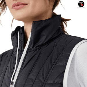 Chaleco acolchado de moda de Invierno para mujer, abrigos transpirables con cierre de cremallera, chaquetas para mujer, ropa exterior a prueba de viento, impermeable - Product Image 6