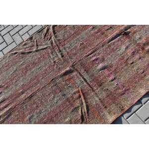 Tapis turc vintage brun rustique-4ft 4in x 6ft 8in - Product Image 5