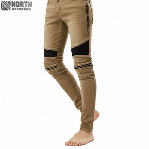 Pantalon de charpentier en coton avec poches utilitaires élastiques à taille haute jeans personnalisés pour femmes pantalon cargo à jambe droite vente en gros - Product Image 3