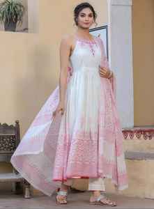 Femme Vêtements de Fête Designer Entièrement Cousu anarkali Kurta Avec Pantalon Beau Dupatta 3 Pc Ensemble au Prix de Gros - Product Image 2