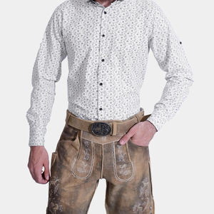 กางเกงขาสั้นหนังกลับสไตล์บาวาเรียนสำหรับผู้ชายกางเกงขาสั้นสไตล์เยอรมันดั้งเดิม Oktoberfest - Product Image 4